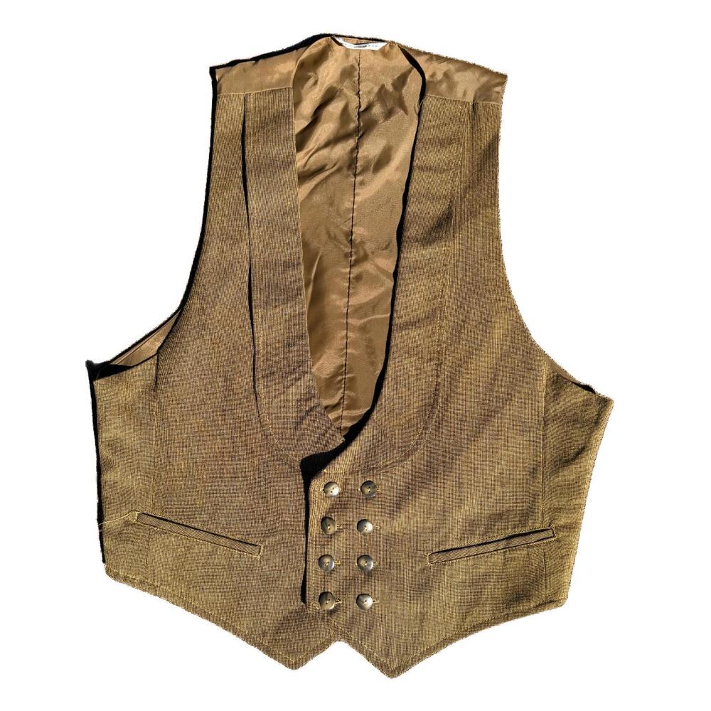 Index Men Double-Breasted Vest 90s